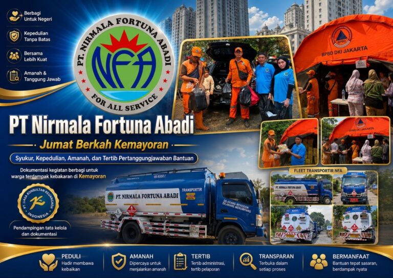 PT Nirmala Fortuna Abadi | NFA: Jumat Berkah Kemayoran sebagai Ikhtiar Kepedulian yang Tertib dan Bermanfaat
